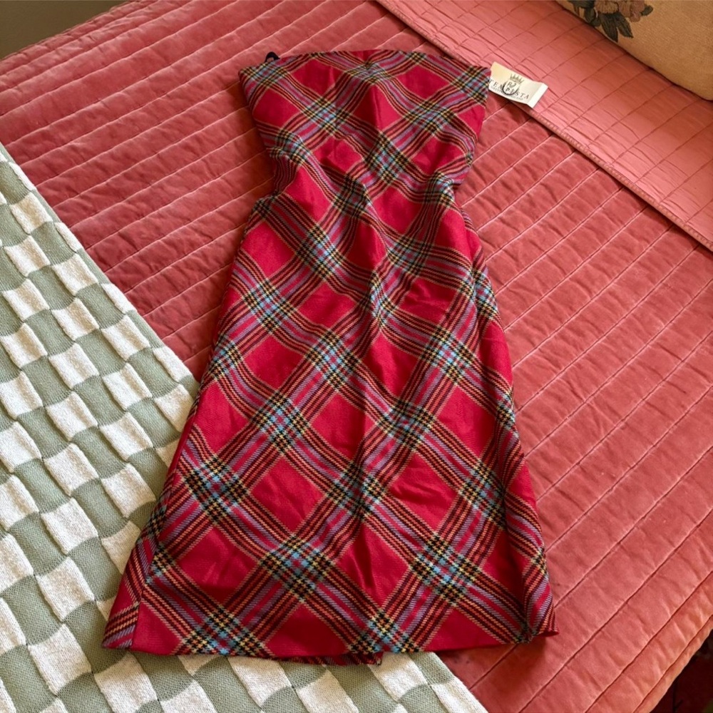 Vintage Deadstock Tartan Dress